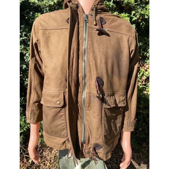 Timberland Water Resistant Leather Jacket Mens S Wool Lined Leather Jacket - Picture 8 of 11